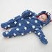Kite Baby Boys Starry Long Sleeve Snowsuit, Blue (Navy), 0-3 Months