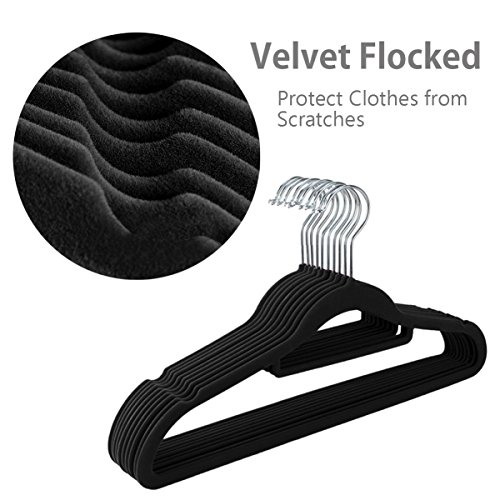 Kleiderbügel, Outgeek Velvet Flocked Kleiderbügel Space Saving Hangers, Pack von 20 - 4