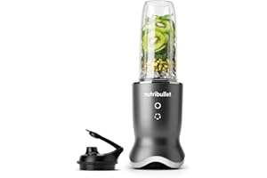 nutribullet Ultra 1200W Personal Blender - Rapid Extractor Blade to Crush Ice & Frozen Fruit - 900ml Cup - Powerful Yet Quiet - Illuminated Interface with 2 Blending Options - Smoothie Maker - Grey