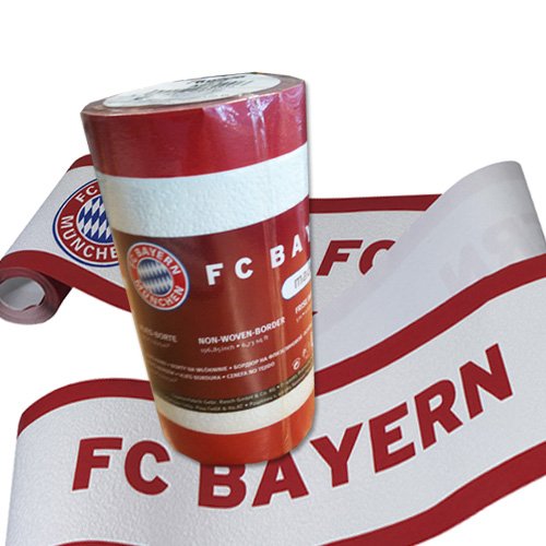 Rasch BORTE FC Bayern Tapete - Borte mit Schriftzug passend zur Tapete