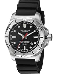 Victorinox Swiss Army i.n.o.x. Professional Diver 241733.1 Negro/Negro Goma Reloj para hombre de cuarzo analógico