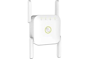 GPVKO 2025 Newest WiFi Extender, WiFi Booster, WiFi Repeater, Covers Up to 3650 Sq.ft and 45 Devices, Internet Booster - with Ethernet Port, Quick Setup, Home Wireless Signal Booster（4 antennas）