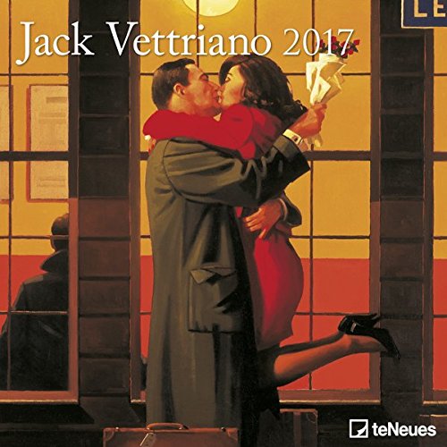 Jack Vettriano 2017 - Kunstkalender, Wandkalender, Broschürenkalender, Realismus - 30 x 30 cm