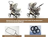 Chilly Kids iCaddy Kombikinderwagen (Regenschutz, Moskitonetz, Getränketablett, Wickelunterlage) - 4