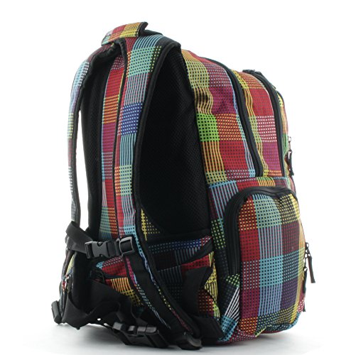 Franky Rucksack 16 Zoll Laptopfach RS8 Check and Stripes - 6