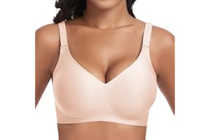 Jiuday Soutien Gorge sans Armature Grande Taille Soutiens-Gorge Femme Push Up Rembourré Soutien Gorge sans Complexe Brassiere Classiques Comfit Generous