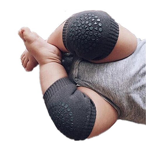 Kolylong Baby Crawling Anti-Slip Knee Compression Kneecap Coverage (Dark Gray)