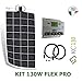 Produktbild 130W 12V Solaranlage flex PRO flexibel Solarmodul hergestellt in Europa