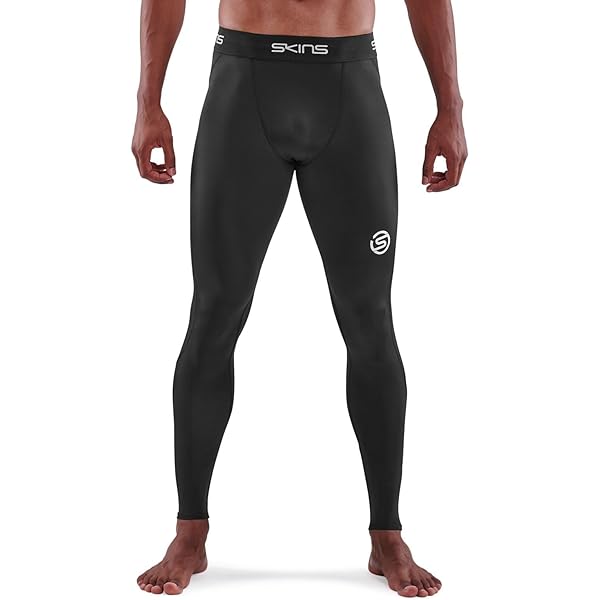 ウエア SKINS - RY400 Men&#39;s Compression Long Tights M SKINS SERIES-3 MEN'S THERMAL 3/4 TIGHTS BLACK - SKINS