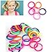 Gemini_mall® Pack of 50 Girl's Hair Bobbles Bands Mini Baby Ponytail Elastic Stretchy Hairband