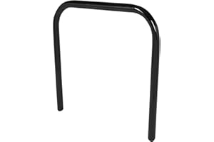THE WORKPLACE DEPOT Sheffield Bike Stand, Metal Outdoor Bicycle Loop Rack, Cycle Hoop (Black, Grout In)