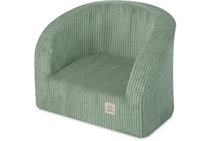 MISIOO Fotel dziecięcy od 1 roku – fotel klasy premium, stabilny i miękki, ergonomicznie wyściełany, 40 x 53 x 36 cm, fotel dziecięcy od 1 roku