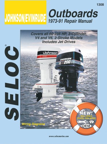 Télécharger Johnson/Evinrude Outboards 1973-91 Repair Manual: 60-235 Horsepower, 3-Cylinder, V4 and V6 PDF