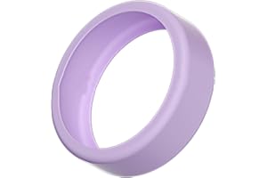 Haloppe Silicone Ring Protector Compatible with Oura Ring Gen 3,Solid Color Anti-Slip Smart Ring Elastic Cover S/M Universal Size for Working Out Purple S