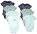 Boys Pack of 7 Short Sleeve PANDA Bear Hugs Bodysuits sizes from Tiny Baby to 24 Months