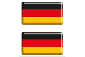 ARTIMAGEN Pegatina bandera rectángulo Alemania 2 uds. RESINA 48x26 mm/ud.