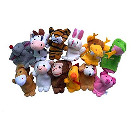 Education Toy,Fortan 12pcs Animal Finger Puppet Plush Child Baby Early Education Toys Gift