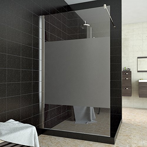 Walk In Dusche Duschabtrennung Duschwand Teilsatiniert 100-140x200cm (120x200cm)