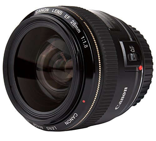 Canon 28mm f/1.8 USM - Objetivo para Canon (Distancia Focal Fija 28mm, Apertura f/1.8-22, diámetro: 58mm) Negro