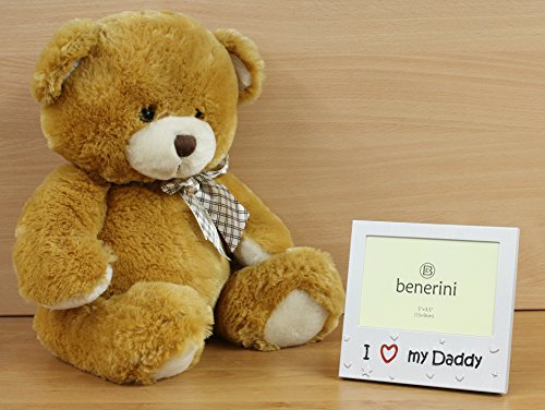 ‚ I Love My Daddy ‚ – Photo Picture Frame Gift – 5 x 3.5 (13 x 9 cm) – Brushed Aluminium Satin Silver Colour - 3