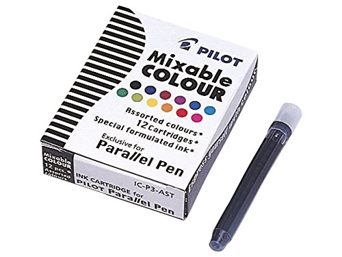 Pilot 1108/12, Cartucho de Tinta, Paquete de 12, Multicolor