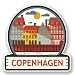 Produktbild 2 x 10cm/100mm Kopenhagen Fenster kleben Aufkleber Auto Van Wohnmobil Glas #5887