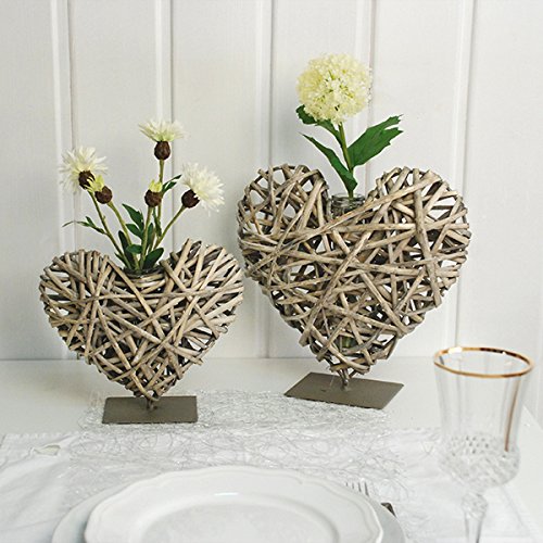 Herz Vase mit Standfuss, „Laura“, Velvet affair, klein - 3