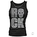 WOMENS VEST TANK TOP ROCK SKULL CRYSTAL RHINESTONE DIAMANTE GEM~LADIE SIZE 10-16[Black,Womens Size 12]