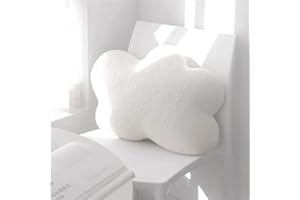EXQUILEG Cuscino nuvola, pavimento nuvoloso cuscino nuvola-peluche arredamento di comodo cuscino per la cameretta dei bambini casa divano decorazione (bianco)