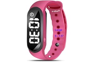 e-vibra Premium Töpfchentraining Erinnerungsuhr – Wasserabweisender vibrierender Alarm Uhr Baby Toilette Töpfchen Trainer Uhr für Mädchen/Jungen