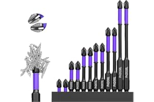 AINID Broca magnética de alta dureza y fuerte, kit de brocas magnéticas D1 súper fuertes mejoradas 2024 (2 juegos de 12 piezas)