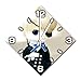 Produktbild Puppe Model, Design Wanduhr aus Alu Dibond zum Aufhängen, 30 cm Durchmesser, schmale Zeiger, schöne und moderne Wand Dekoration, mit qualitativem Quartz Uhrwerk