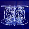 Square Acrylic Wedding Cake Separator Stand For Crystals