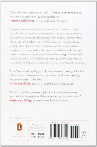 Book's Cover of Obliquity: Why Our Goals Are Best Achieved Indirectly