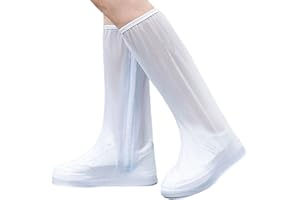 Aolegoo Waterproof Overshoes, Reusable Non-slip Long Boot Waterproof Overshoes Ideal for Rainy And Snowy Weather