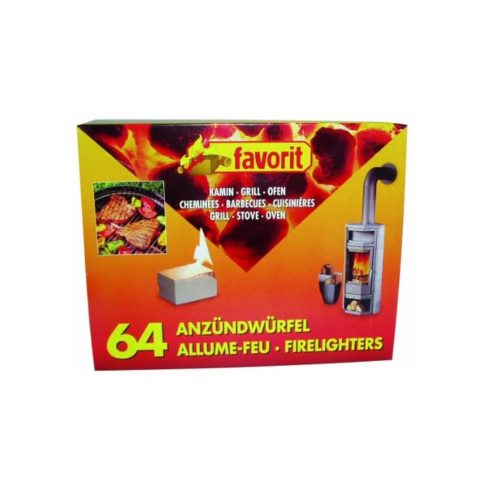 Favorit 1249 Anzndwrfel Fr Grill Kamin Und Ofen 64 Er Pack