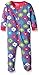 Hatley Baby Girls 0-24m Infant Footed Coverall Flower Hearts Footies, Multicoloured (Purple), 0-3 Months