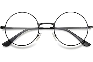 VEVESMUNDO Okulary niklowe do czytania okrągłe retro małe metalowe okulary do czytania dla mężczyzn i kobiet