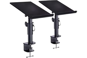 Liquid Stands Studio-Monitorständer – Musikstudio-Desktop-Lautsprecherständer – 2 Stück, 30,5 x 22,9 cm, verstellbare Kurze oder hohe Monitor-Lautsprecherständer für Musikstudio, Schreibtisch,
