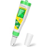 UIUZMAR PH and Salt Meter Salt Pool Salinity Test for Swimming Pools | 5 in 1 Digital Display pH Meter TDS EC Salinity Temper