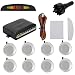 Produktbild KT-SUPPLY Einparkhilfe Kombi-Set Farb-Display Eingebauten Pieper Mit 8 Sensoren und Bohrer Für Auto vorne und hinten Silber