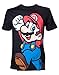 Produktbild Nintendo Herren T-Shirt Super Mario Mehrfarbig (Schwarz)- Large