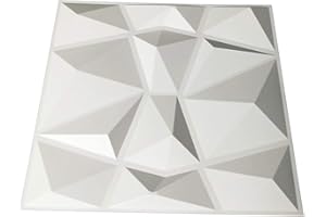 SIGNORBIT Pannell 3D decorativi parete design 50X50CM In Fibra Di Bamboo 100% Nat. mod. DIAMOND-BIT (1 Mq)