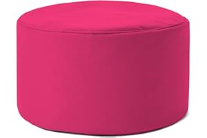 ‎LUMALAND Lumaland Sitzsack Pouf (50 L) | Kompakter Sitzsack mit 3-in-1-Funktion: bequemer Hocker, praktisches Tischchen & stylischer Fußschemel für in- & Outdoor I Mit Flexibler EPS-Füllung | Ø 25 x 45 cm