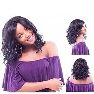 Lace Front Wig Curly Wavy Handmade Hair Wigs For Black Women Short