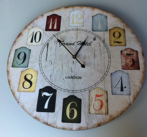 Preisvergleich Produktbild Wanduhr 60cm Grand Hotel London