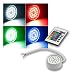 Produktbild LED Leuchteneinsatz "Flat RGB-30", 50x27mm, 3W, inkl. 15cm Kabel und FB