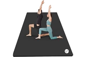 RYTMAT Tappetino Palestra Grande 200x130cm Spesso 15mm/10mm NBR Tappetino Yoga Mat Antiscivolo Tappetino Fitness Pilates Ginnastica Esercizi Addominali