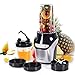 Produktbild COSTWAY Standmixer Smoothie Maker Elektrischer Mixer Universalmixer Küchenmixer Multimixer Zerkleinerer / 1000W / 2 Geschwindigkeitsstufen/Edelstahl / 450ml und 1000ml / Schwarz