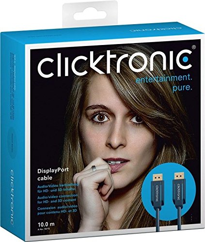 Clicktronic Casual DisplayPort-Kabel (Audio/Video Verbindung für HD- und 3D-Inhalte, 10m) - 5